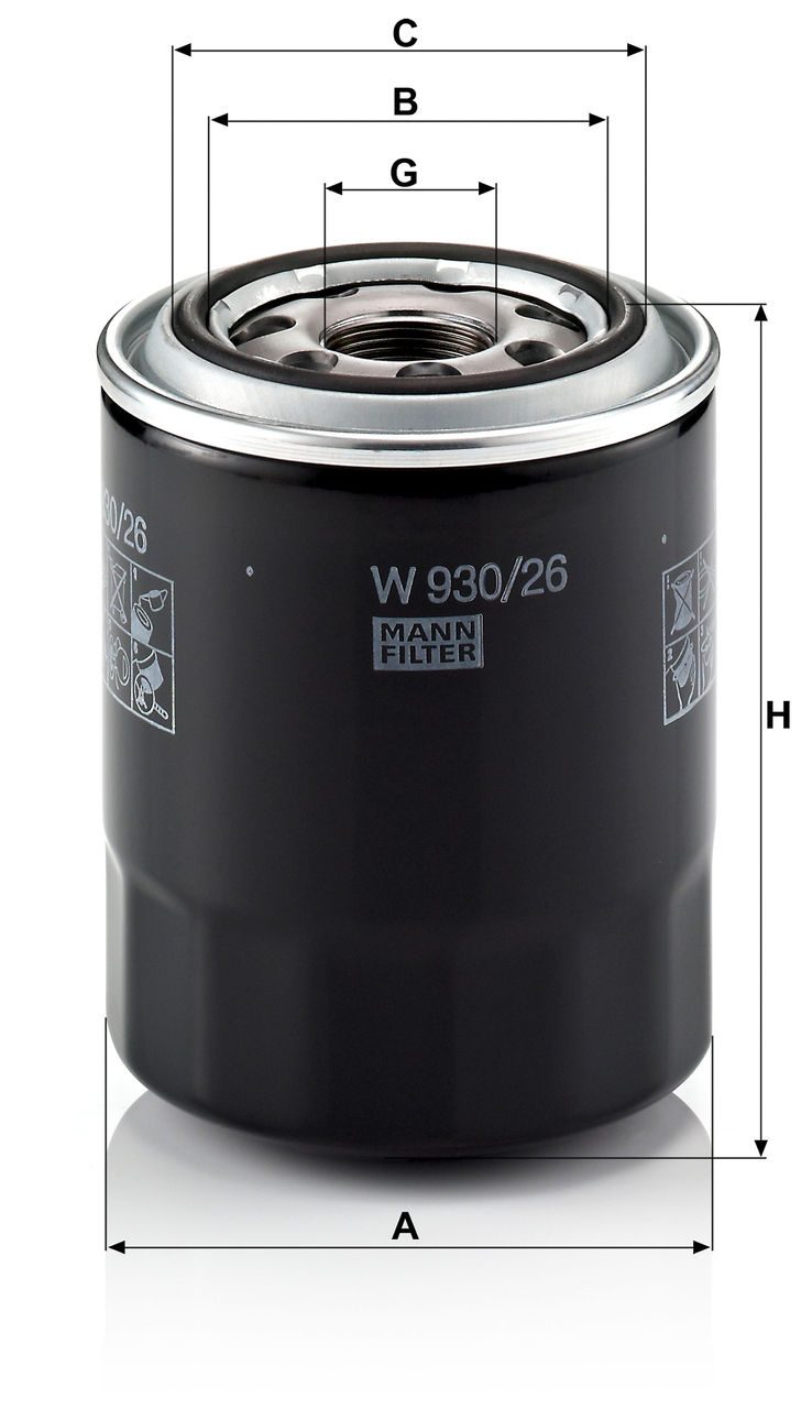 Product Image W930/26_MANN-FILTER