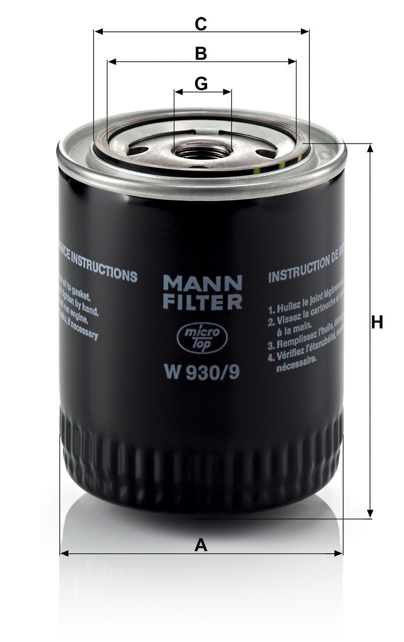 Product Image W930/9_MANN-FILTER