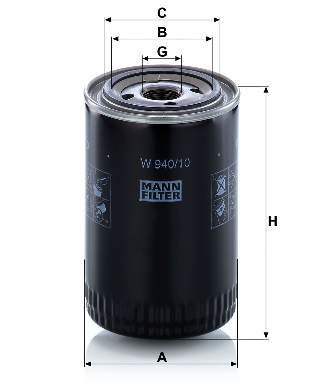 Product Image W940/10_MANN-FILTER