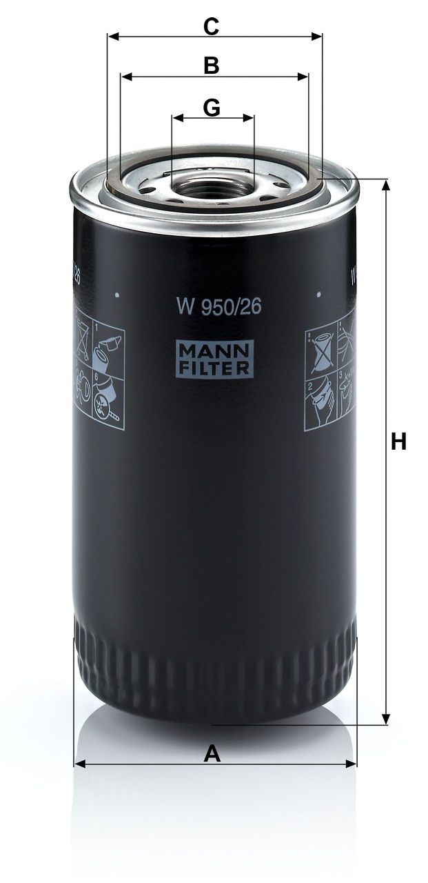 Product Image W950/26_MANN-FILTER