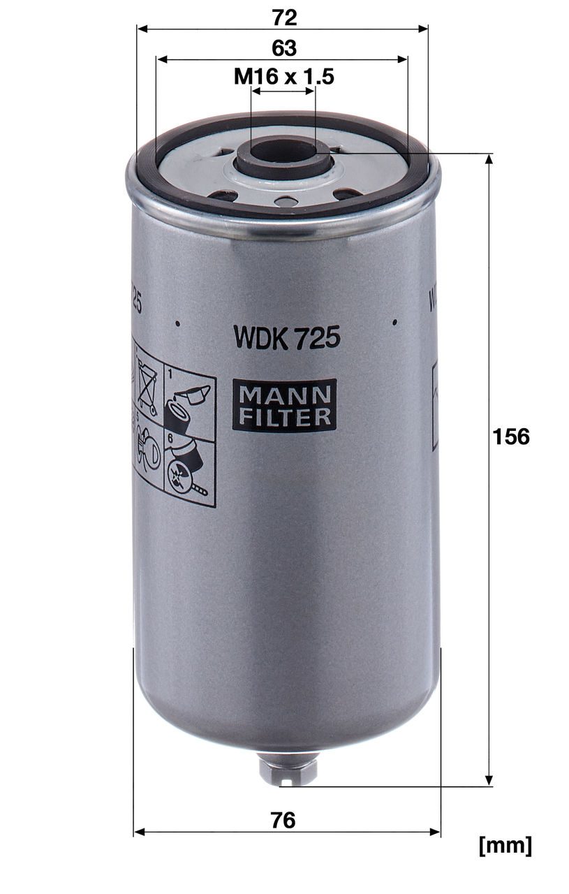 Product Image WDK725_MANN-FILTER