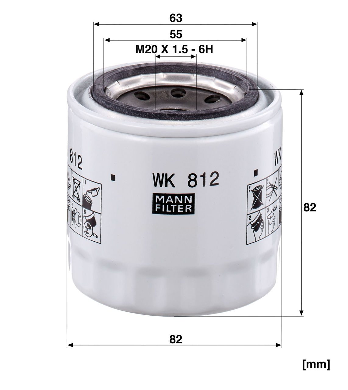 Product Image WK812_MANN-FILTER