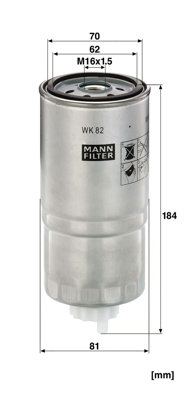 Product Image WK82_MANN-FILTER