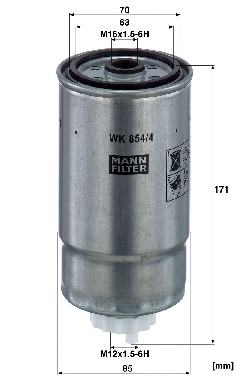 Product Image WK854/4_MANN-FILTER