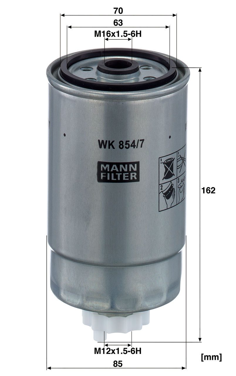 Product Image WK854/7_MANN-FILTER