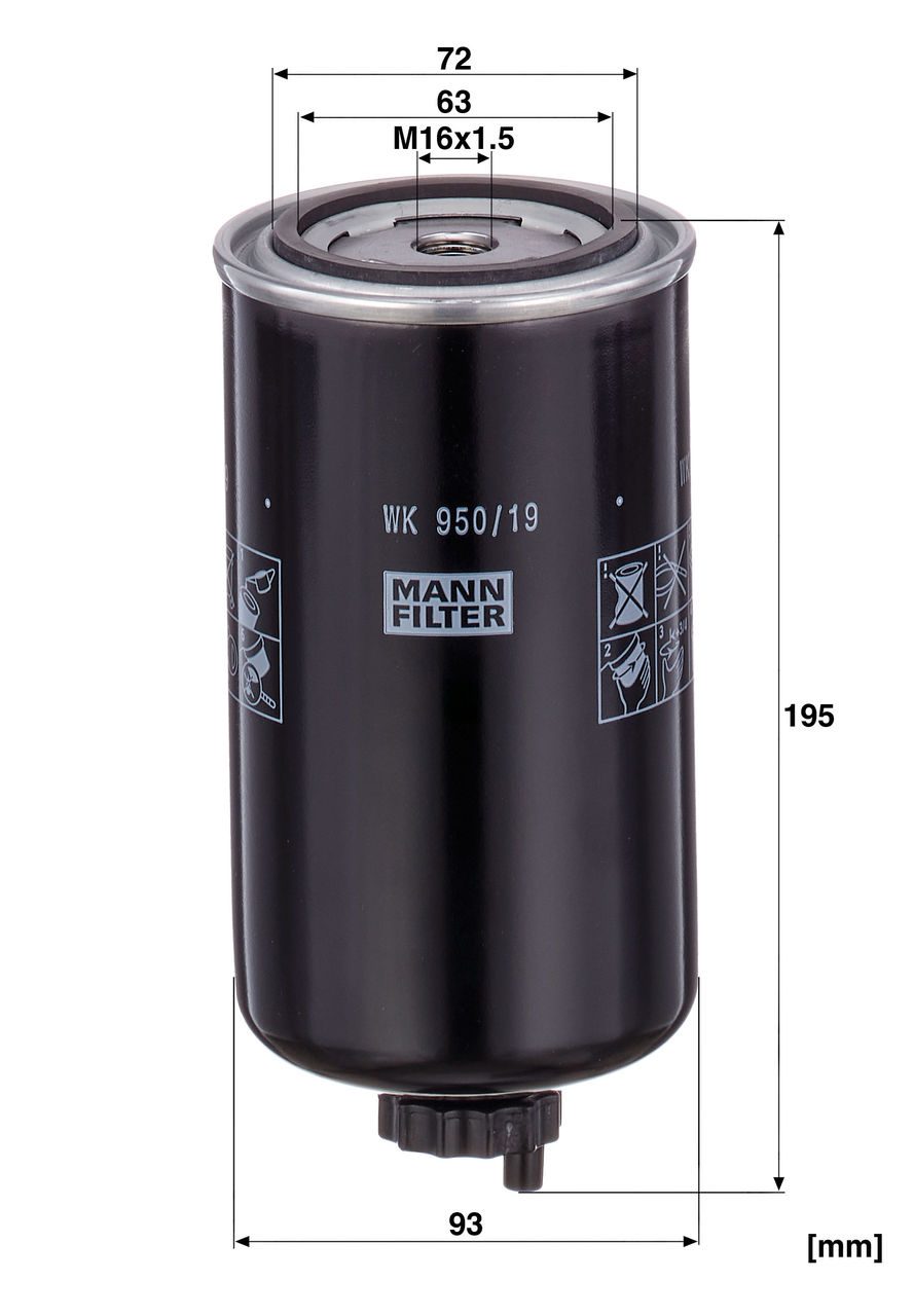 Product Image WK950/19_MANN-FILTER