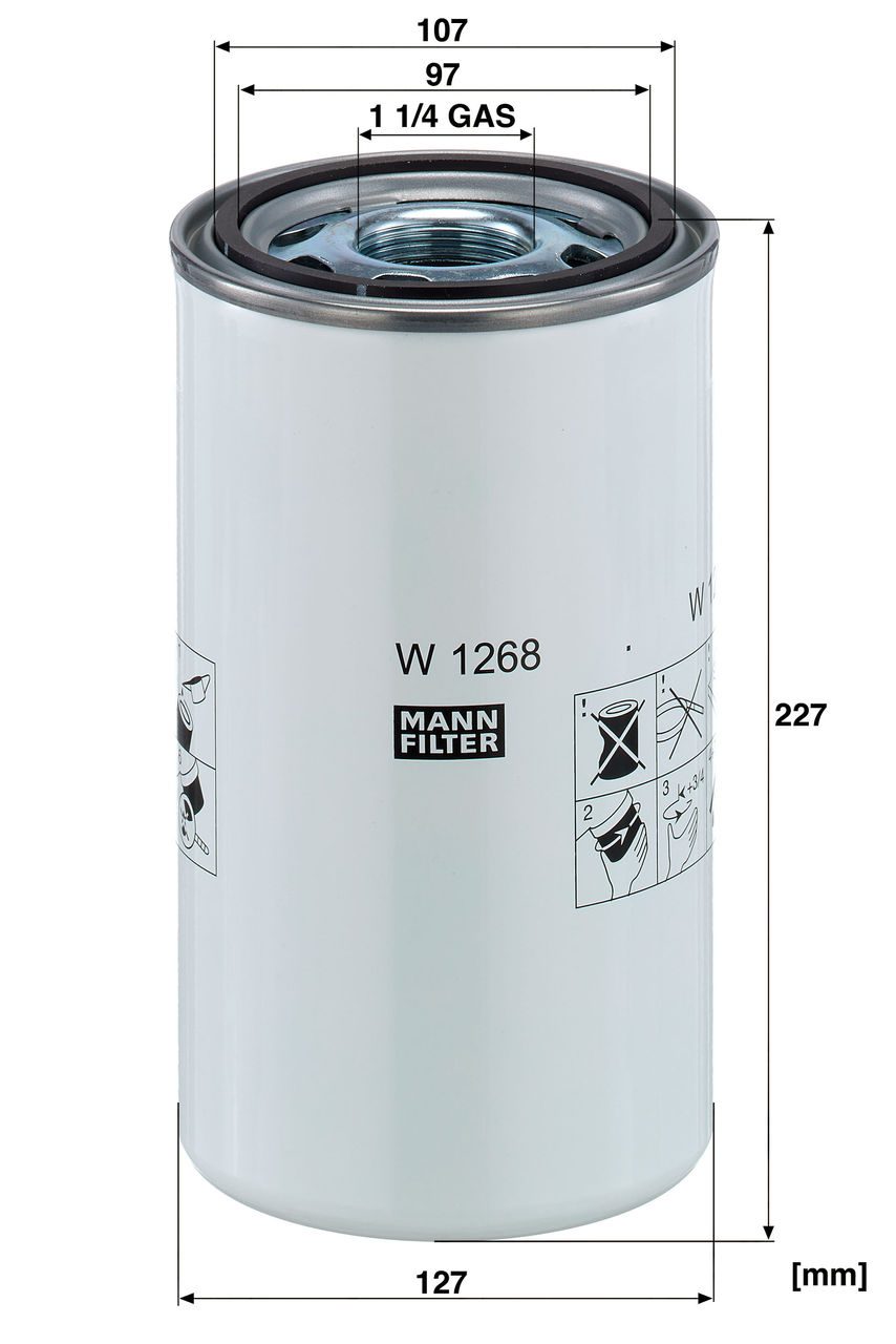 Product Image W1268_MANN-FILTER