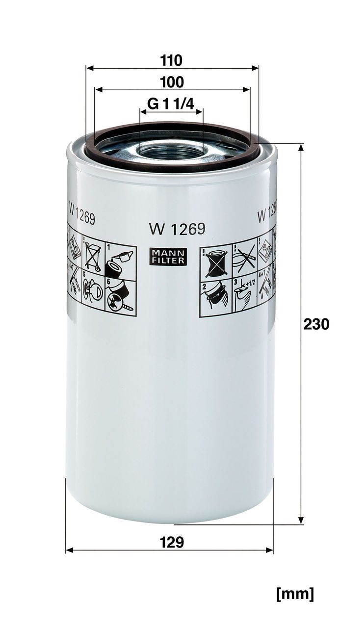 Product Image W1269_MANN-FILTER