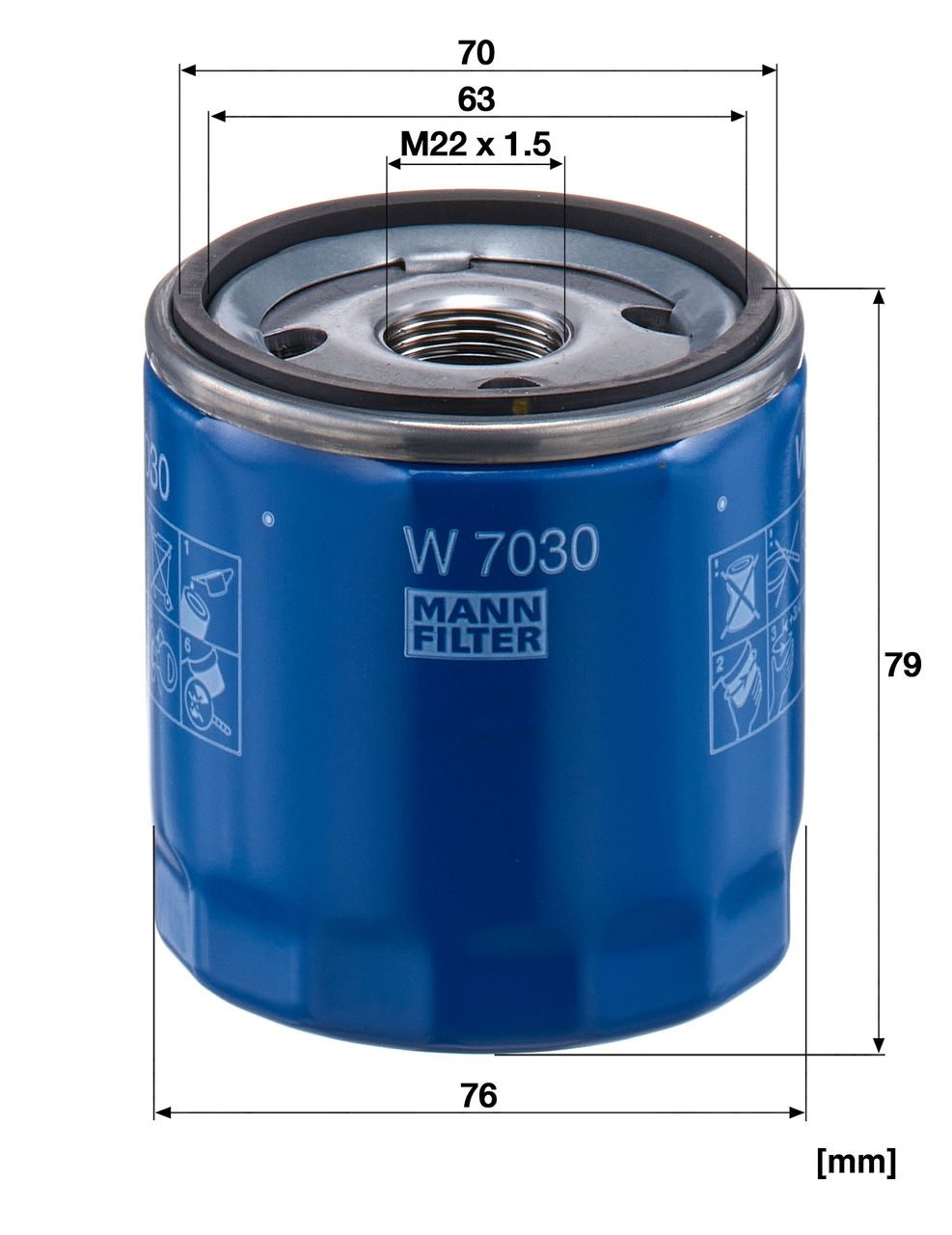 Product Image W7030_MANN-FILTER