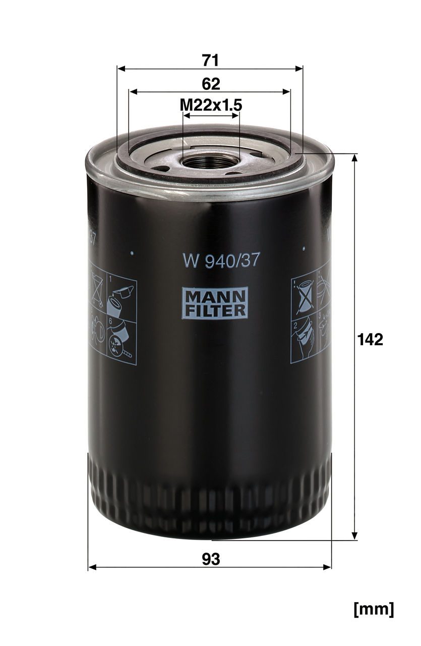 Product Image W940/37_MANN-FILTER