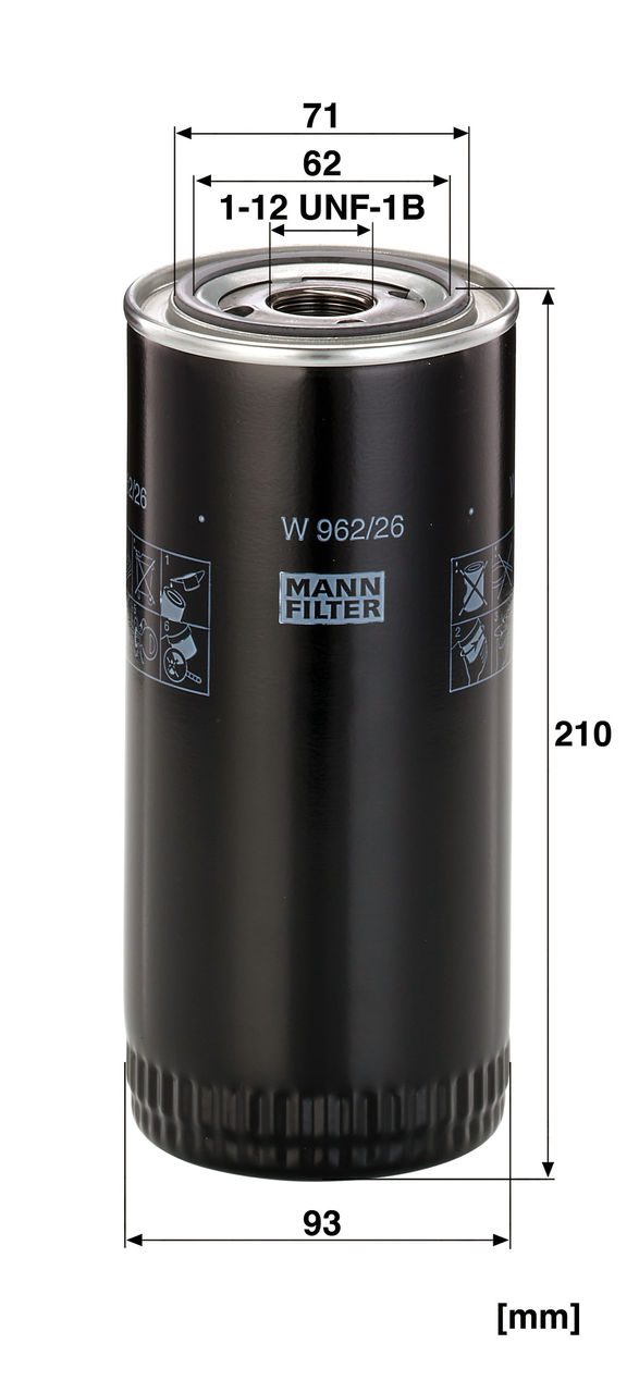Product Image W962/26_MANN-FILTER