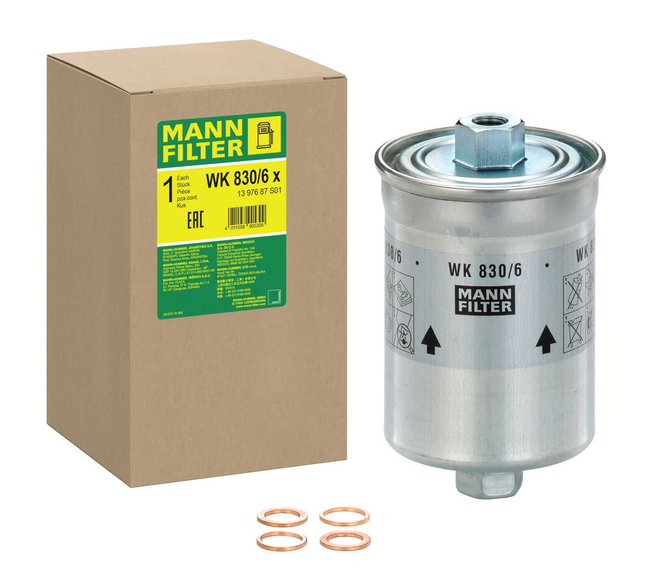 Product Image WK830/6X_MANN-FILTER