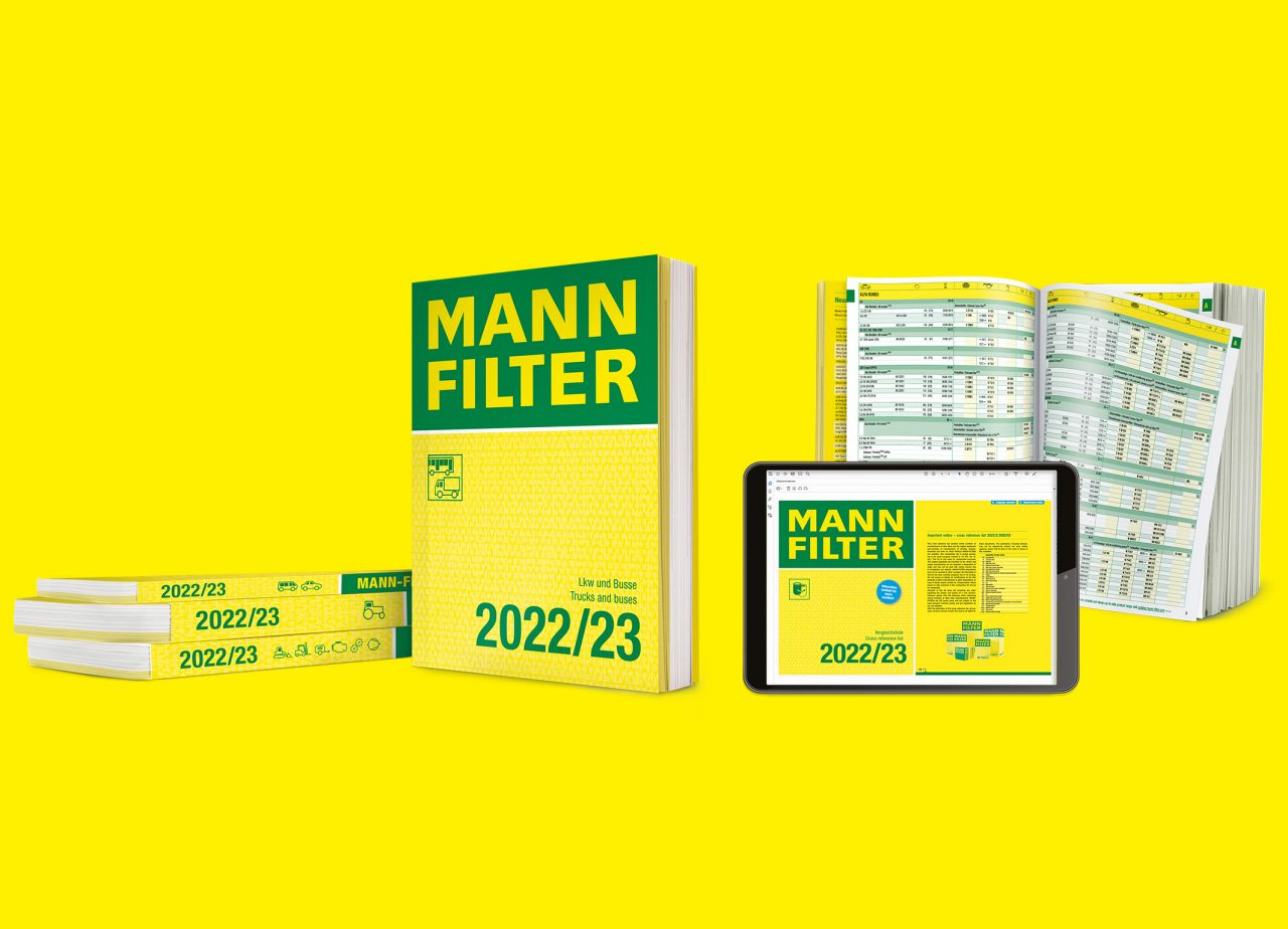 Différentes versions du catalogue MANN-FILTER : en ligne et en pdf