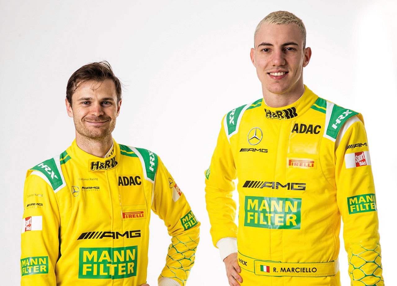 MANN-FILTER Team LANDGRAF – The two drivers Jonathan Aberdein, Raffaele Marciello