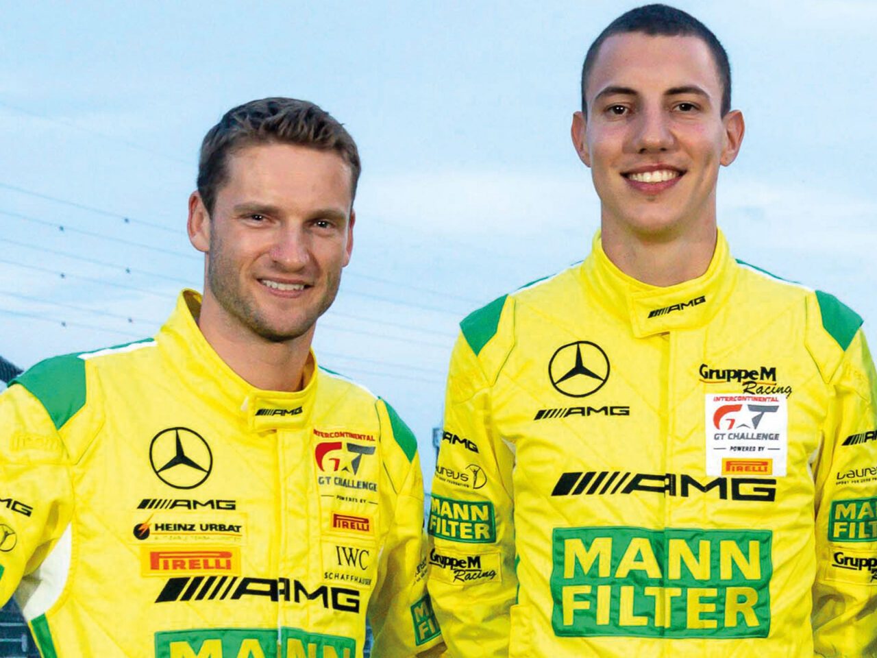 I piloti Mamba Engel / Marciello (da sinistra) Prima gara MANN-FILTER nel 2023 alla 12 Ore di Bathurst
