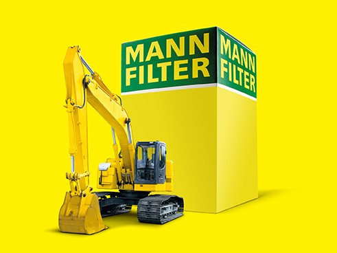 Büyük işler için hazır: Ekskavatörler için MANN-FILTER ürünleri