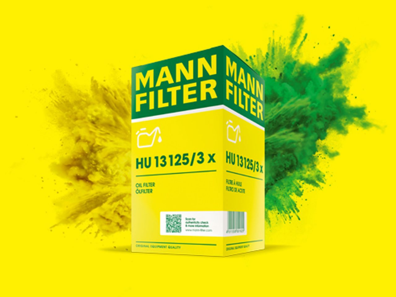 Strong brand. New design. The new MANN-FILTER packaging for Truck/OHI