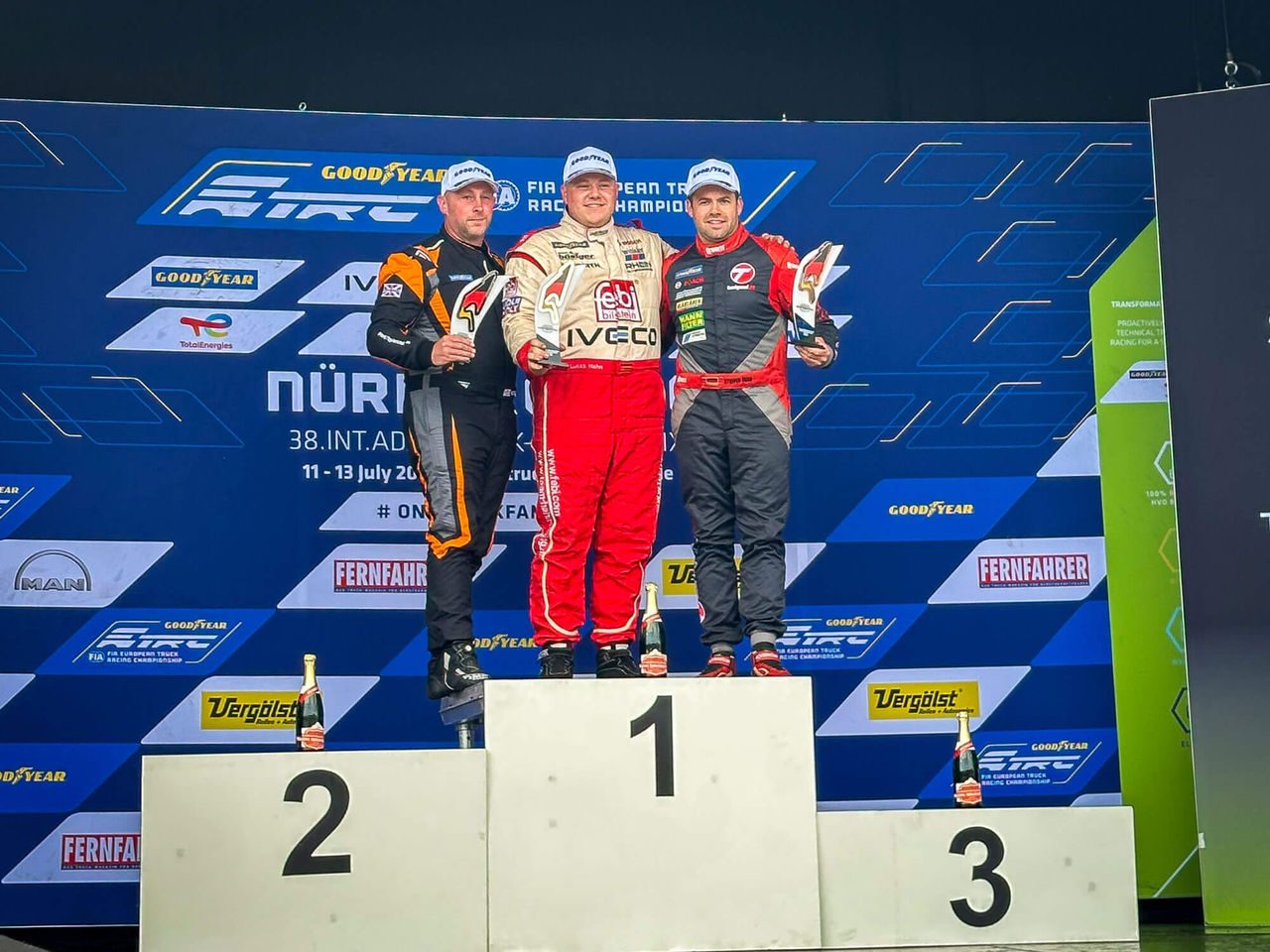 Podium for Steffen Faas (on the right) in the Chrome ranking