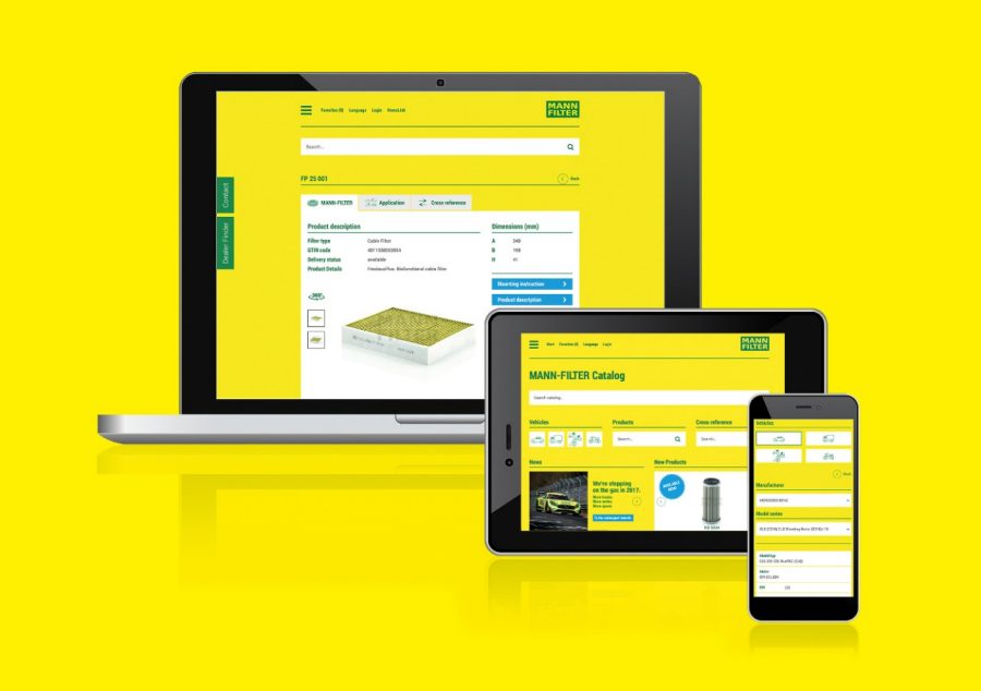 MANN-FILTER Online-Katalog – Qualitätsfilter online finden