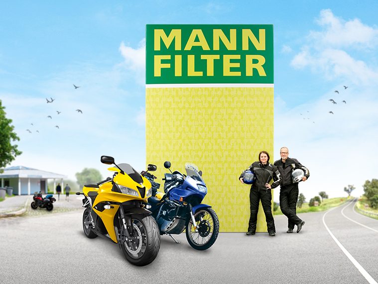MANN-FILTER bietet Filtrationslösungen für jedes Fahrzeug sowie Motorräder