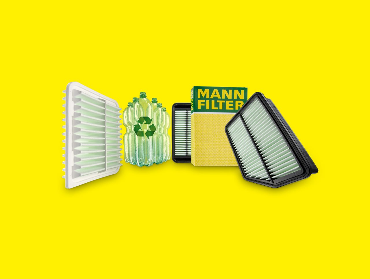 PET recycling in MANN-FILTER air filters