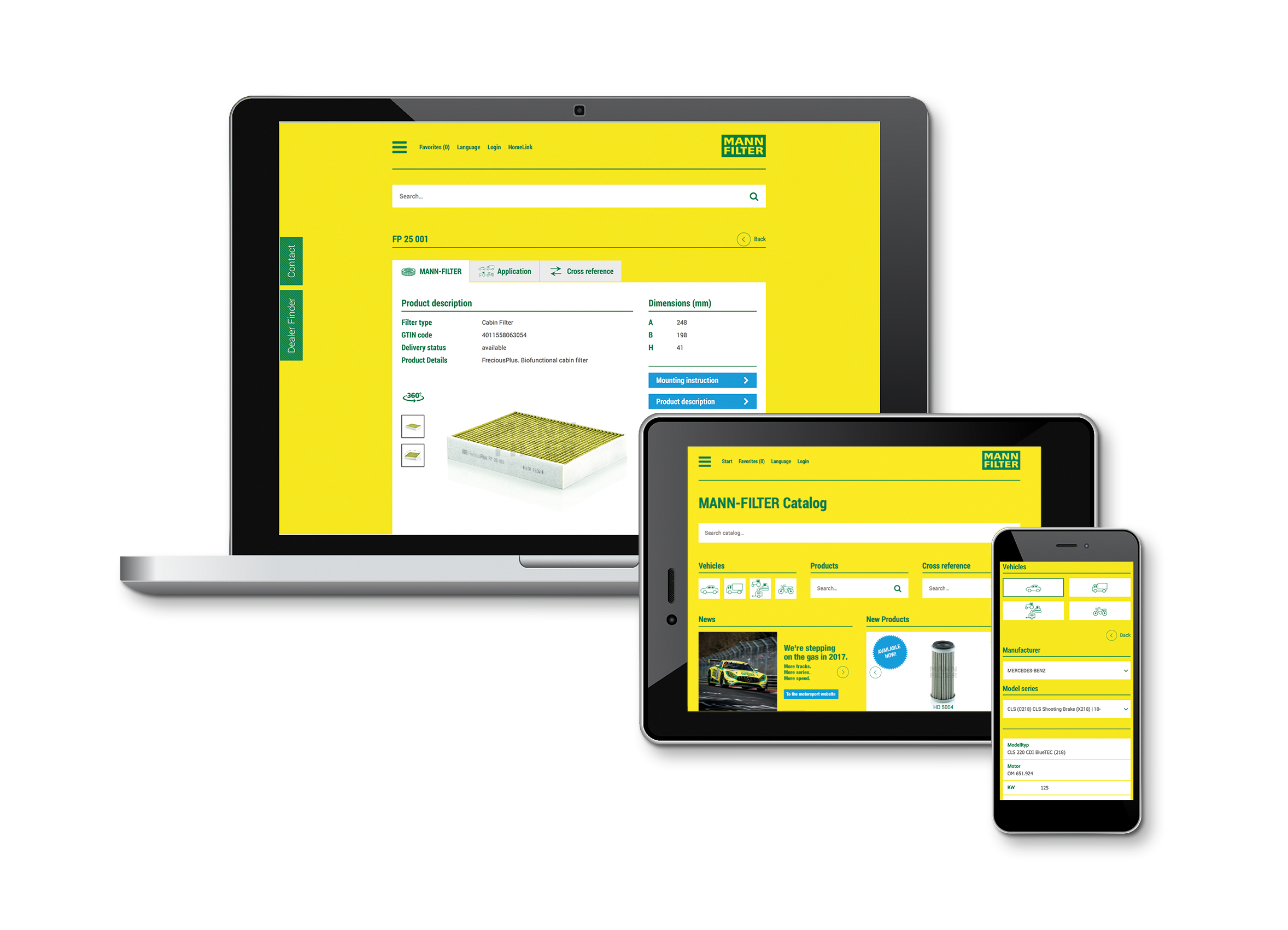 Download MANNFILTER information for the ideal filter