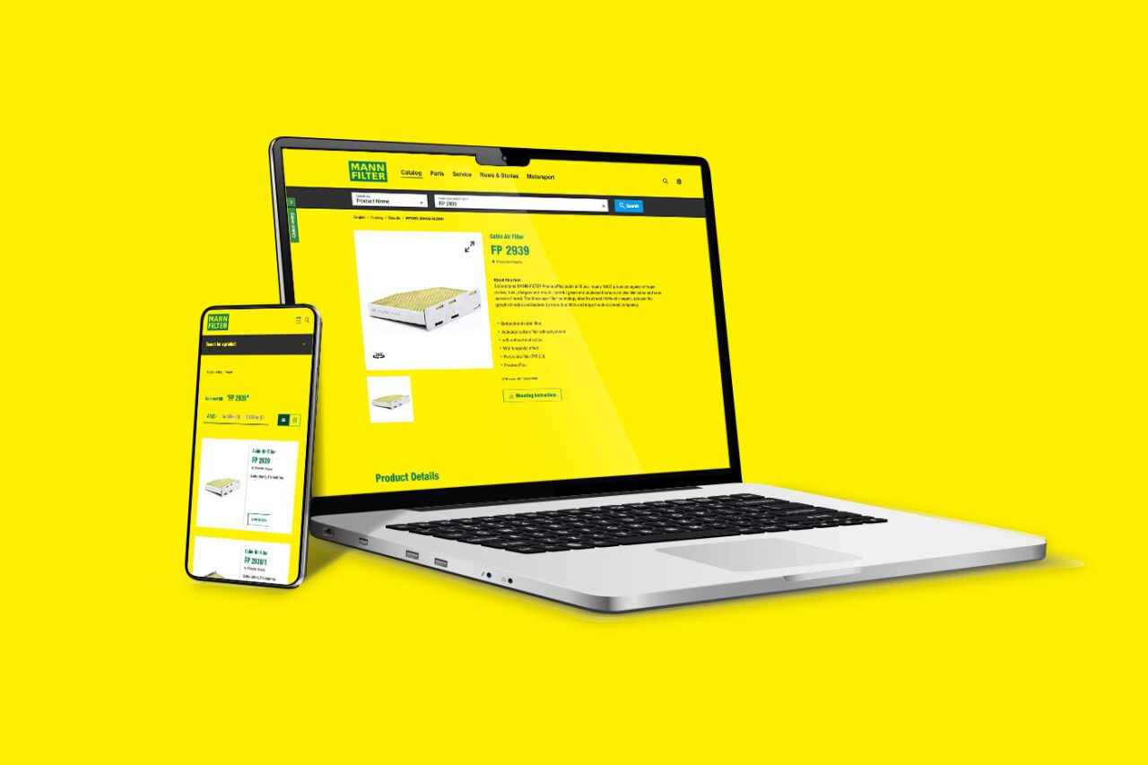 MANN-FILTER Online Catalog is available for every device.
