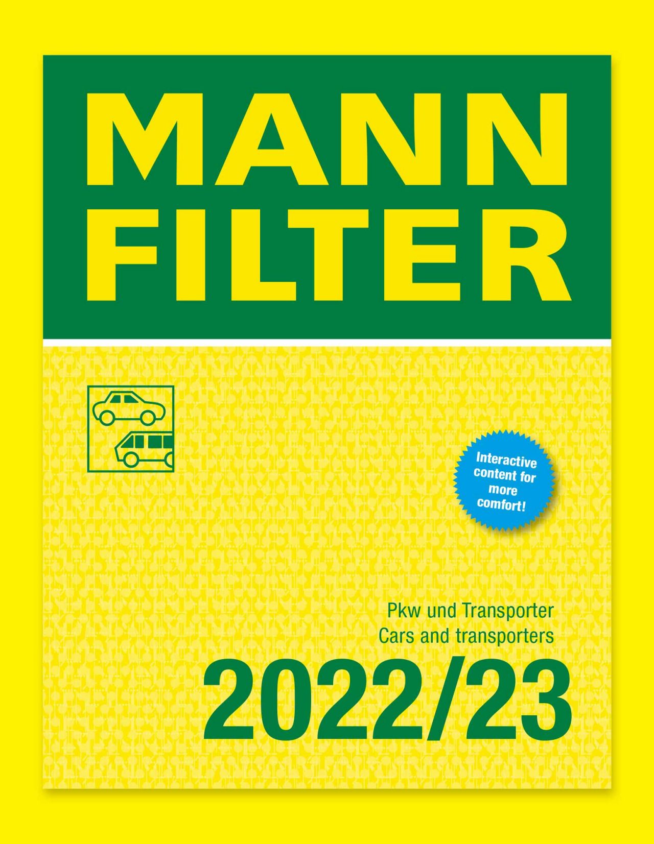 MANN-FILTER catalog for cars and transporters