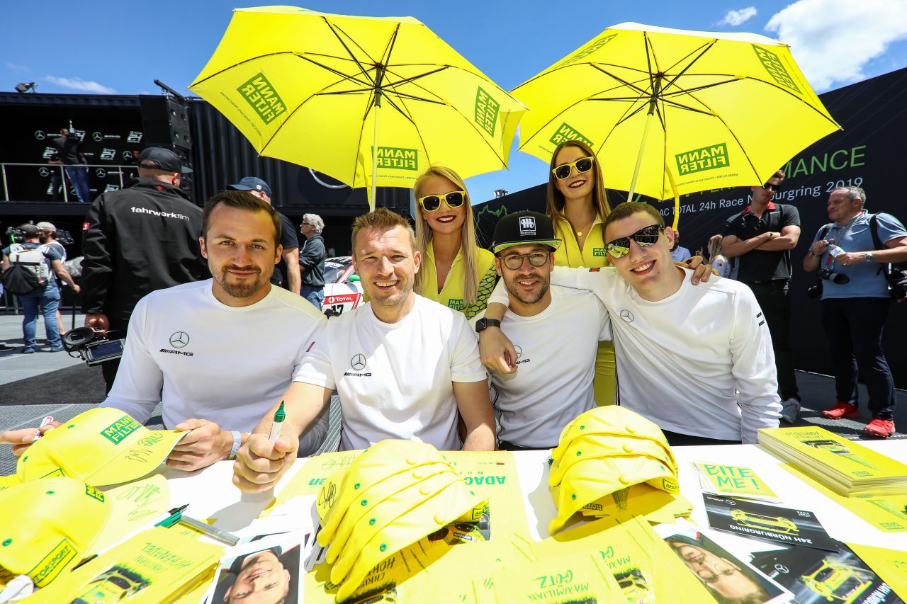 ADAC 24 Hours of Nürburgring 2019 drivers while autograph session