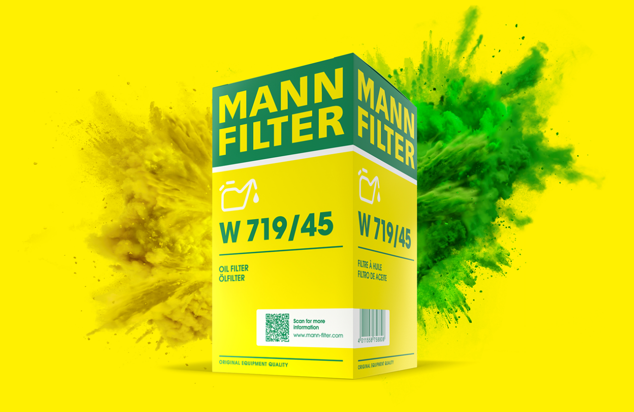MANN-FILTER new packaging visual with explosion