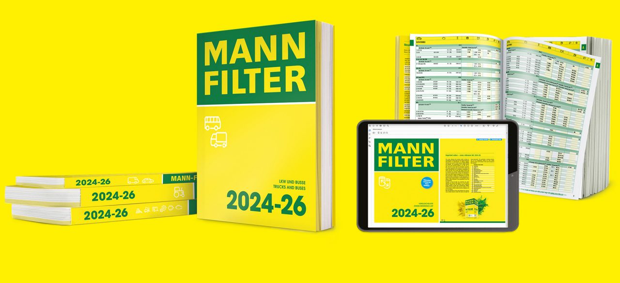 Different versions of the MANN-FILTER catalog: online and pdf.