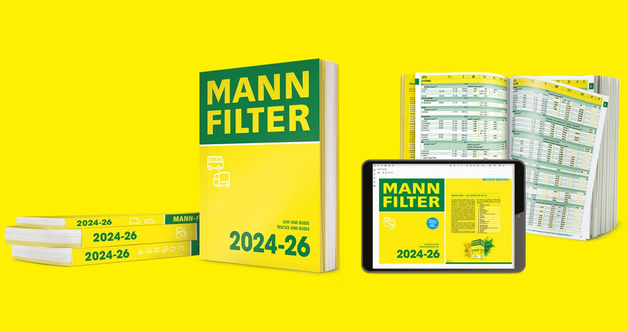 Different versions of the MANN-FILTER catalog: online and pdf.